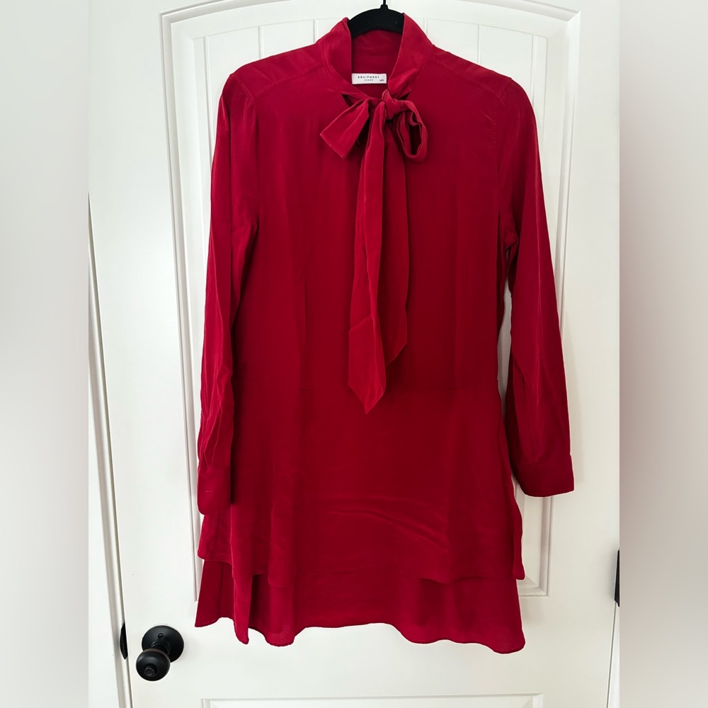 Equipment Femme Red shirt dress